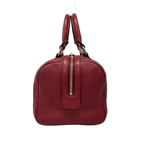 Authentic GUCCI Small Guccissima Red Leather Handbag br434-112025 - Picture 4 of 15